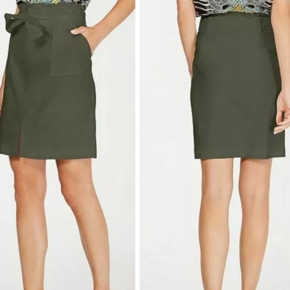 Olive Paperbag Skirt